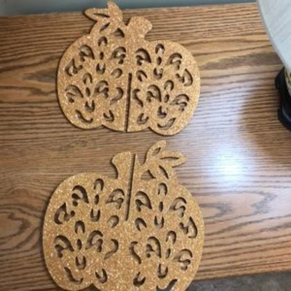 3D Gold Pumpkin Table Centerpiece
